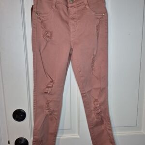 James Jeans Distressed Rose Skinny Jeans